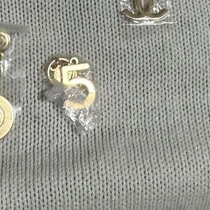 Gold Tone Charm number 5